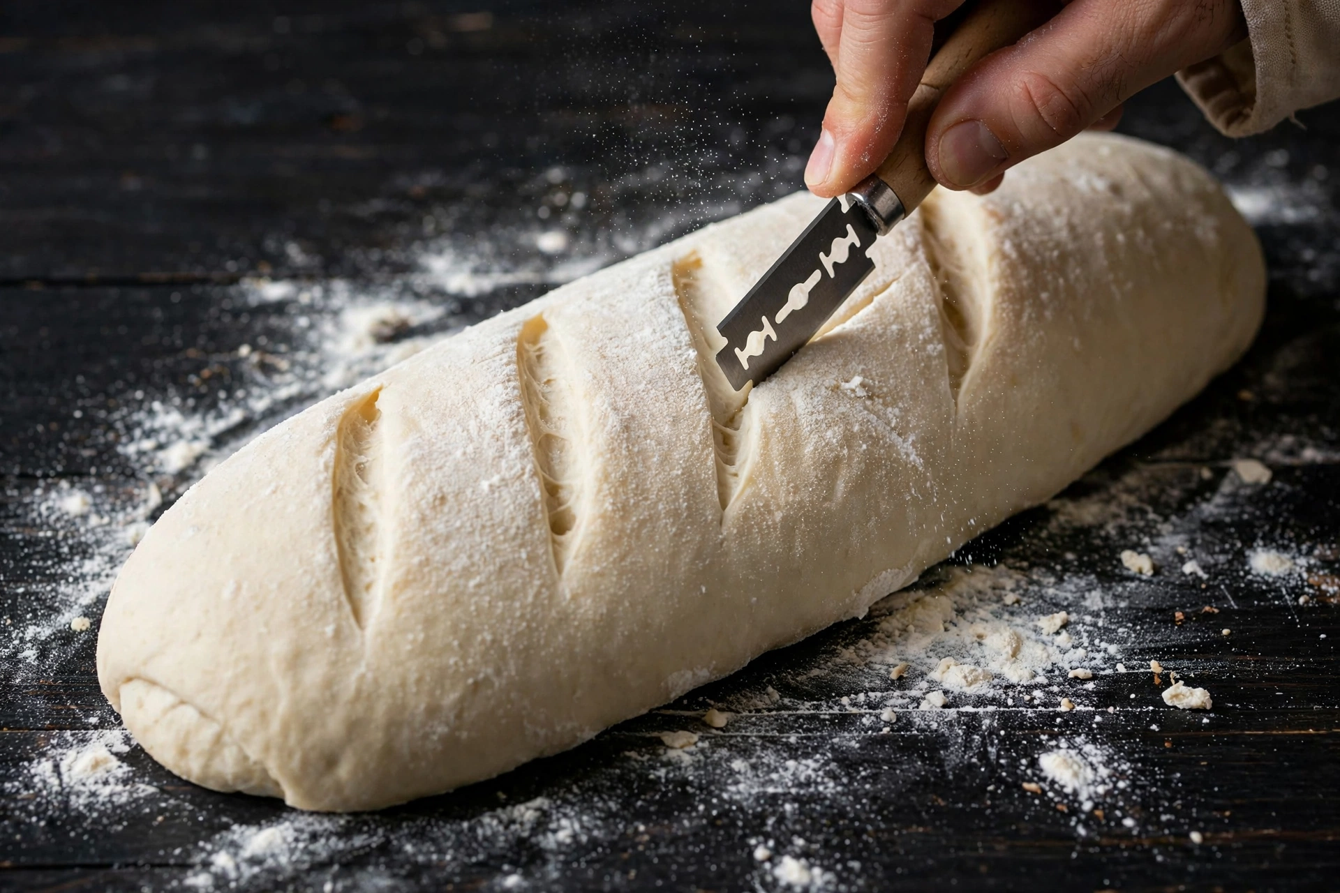 Traditional bread dough handcrafted at Progress Bakery